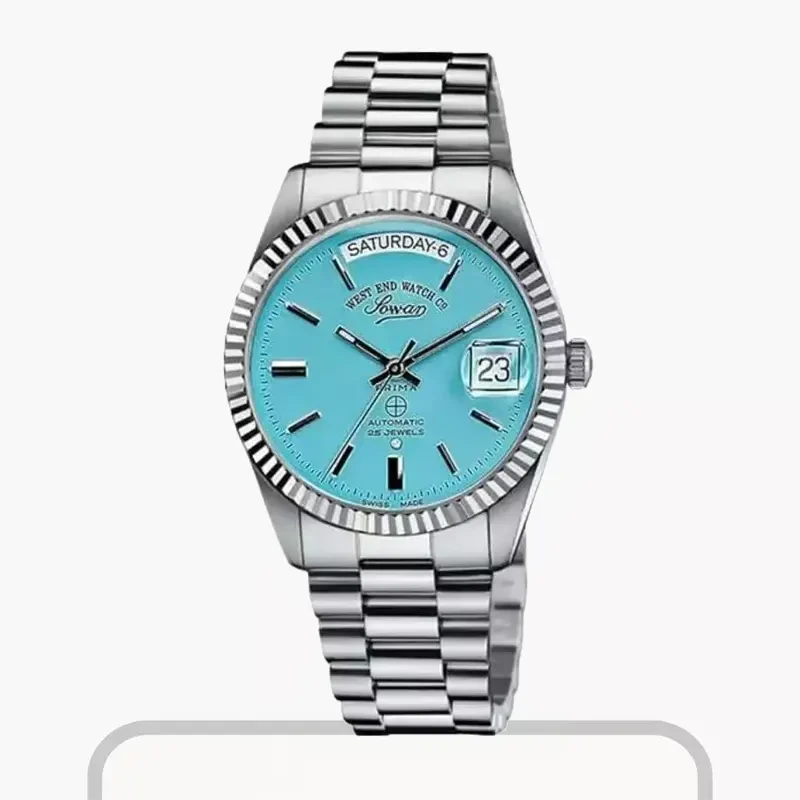 West End 'The Classic XL' Automatic Tiffany Dial Men's Watch- 6868.10.3337